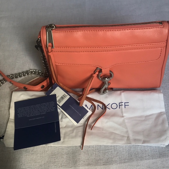 Rebecca Minkoff Mini M.A.C. Crossbody Bag Pale Coral - Picture 4 of 11